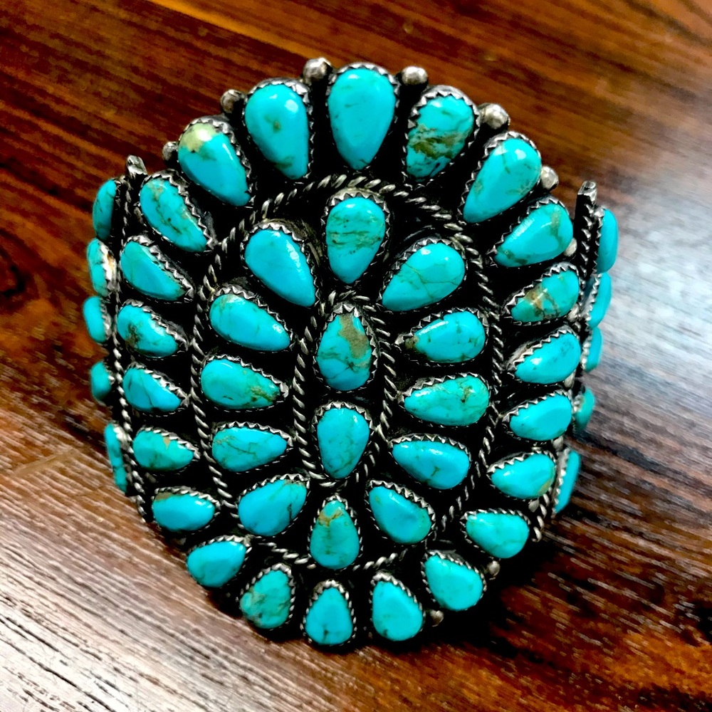 Navajo Turquoise Sterling Silver Bracelet